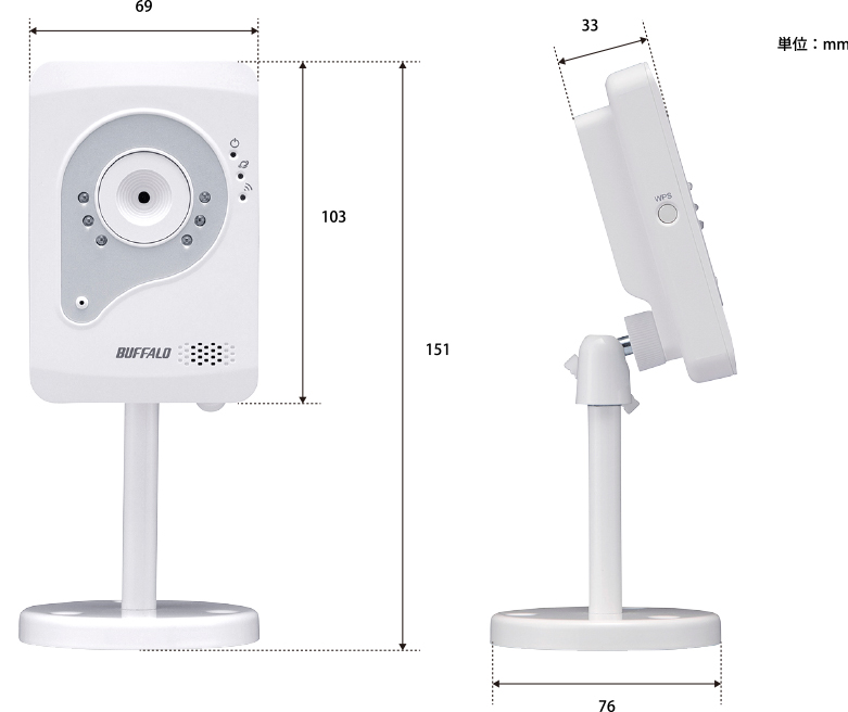 WNC01WH : ネットワークカメラ | バッファロー