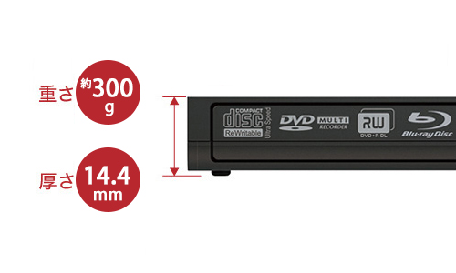 BRXL-PTV6U3-WHB : ポータブルブルーレイドライブ | バッファロー