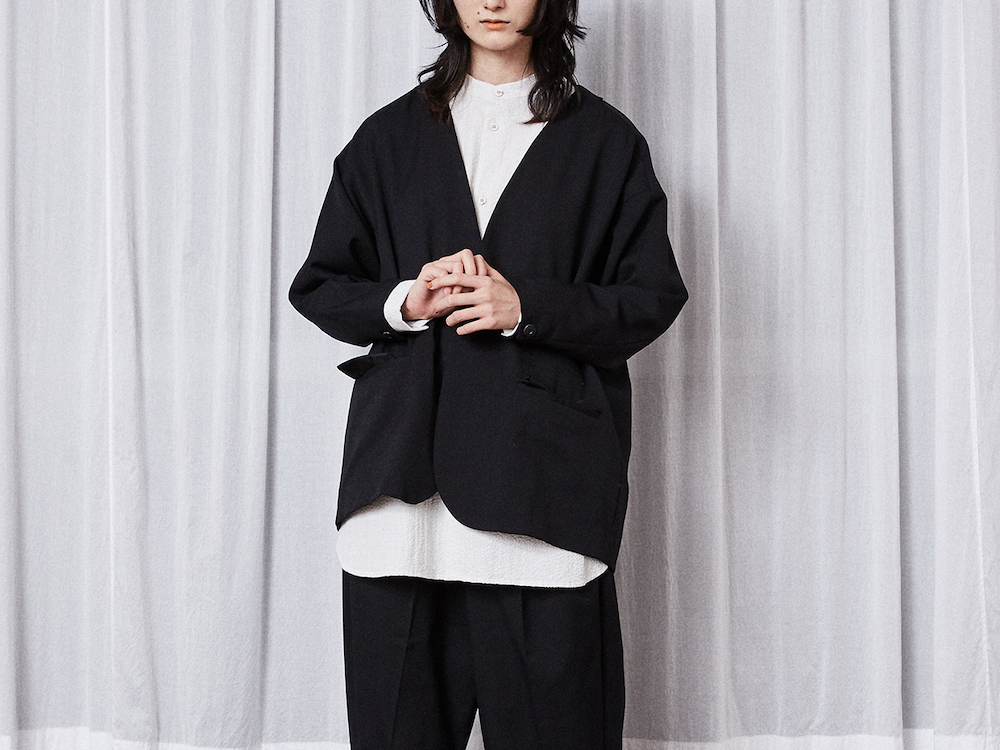 Dulcamara/ドゥルカマラ | よそいきハーフカラーJK-P Color:ブラック