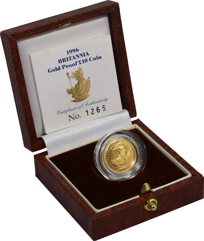 1996 Proof 1/10oz Gold Britannia Coin Boxed - $705.10