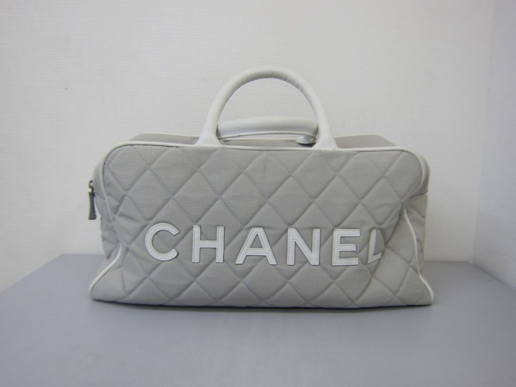 シャネル スポーツライン ボストンバッグ グレー 6番台 高価買取｜他社