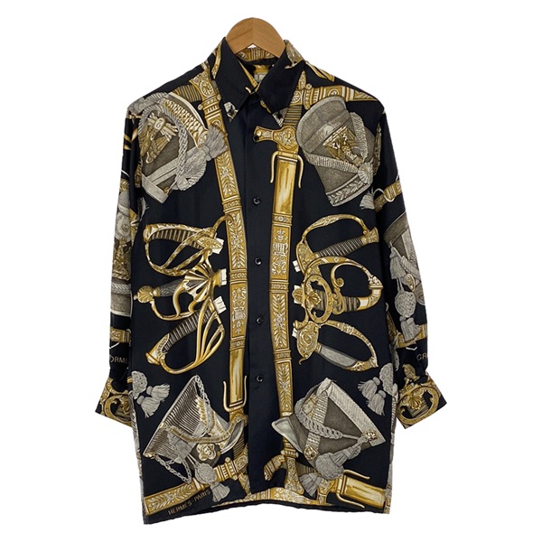 エルメス(HERMES)エルメス シルクシャツ soldes品 長袖シャツ 衣料品