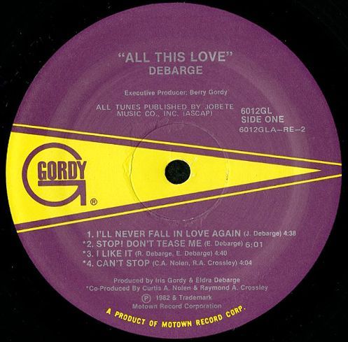 DEBARGE / ALL THIS LOVE (LP) - Breakwell Records