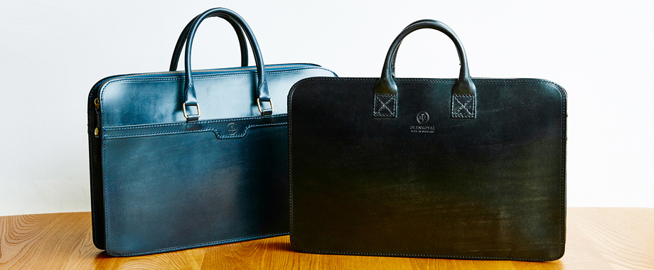 BRITISH NOTE 07 GLENROYAL / ブライドルレザーのブリーフケースが