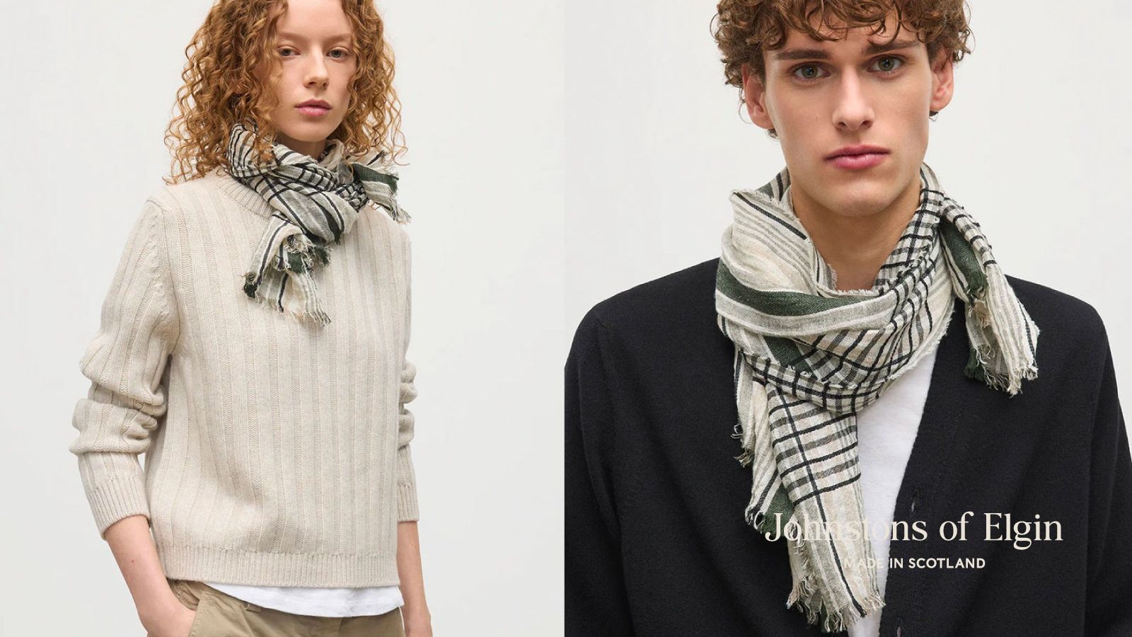 ジョンストンズ最新ストール。2026年春夏は素材を生かした色・柄使いに
