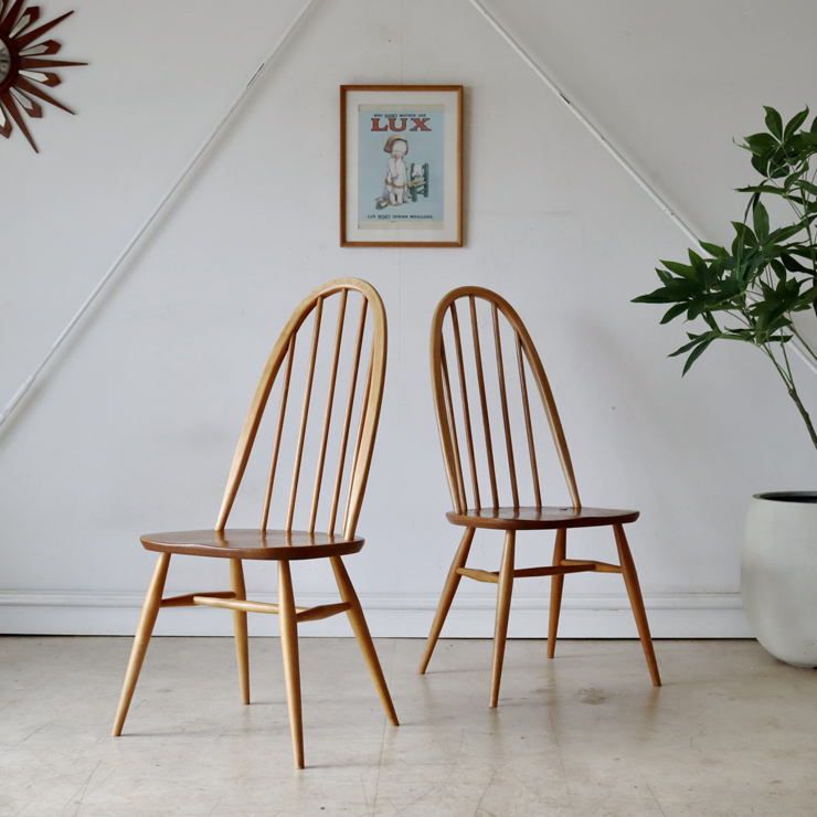 アーコール（ERCOL）クエーカーチェア【ナチュラル】4脚セット 商品