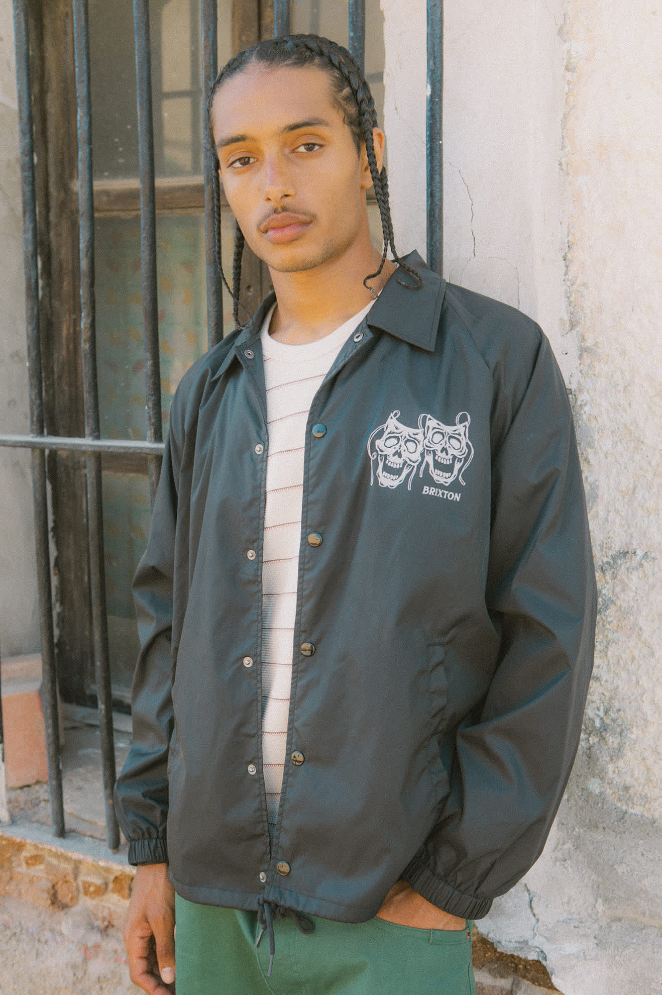 Men's Watchman Lightweight Coaches Jacket in Black – Brixton