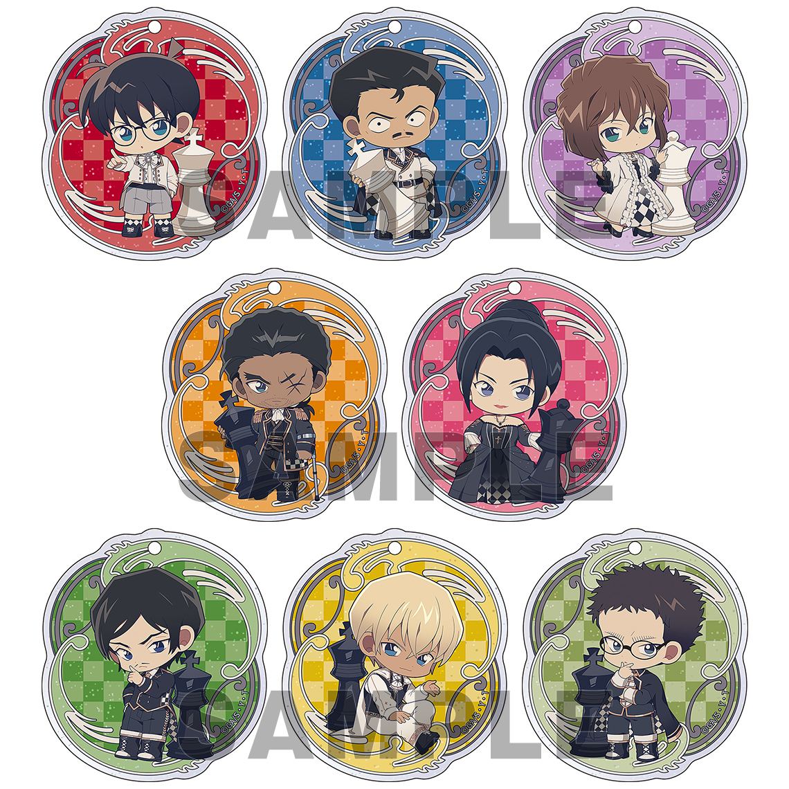 名探偵コナン トレーディングラメアクリルキーホルダー チェスVer