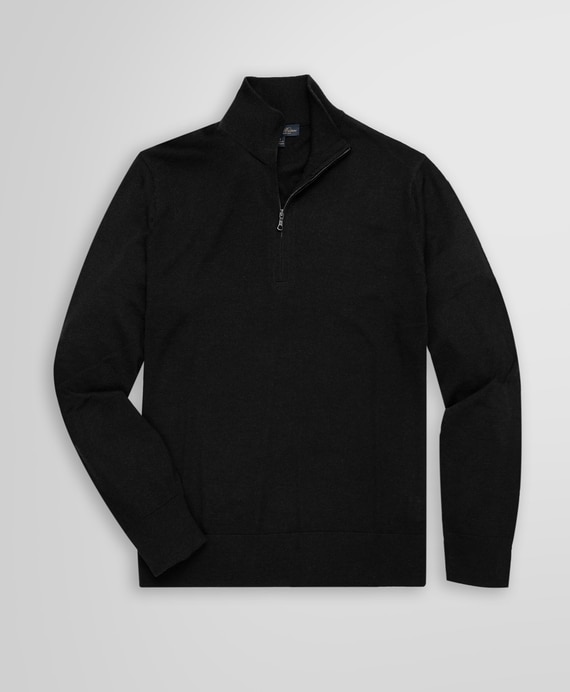 メリノウール ハーフジップ モックネックセーター | Brooks Brothers