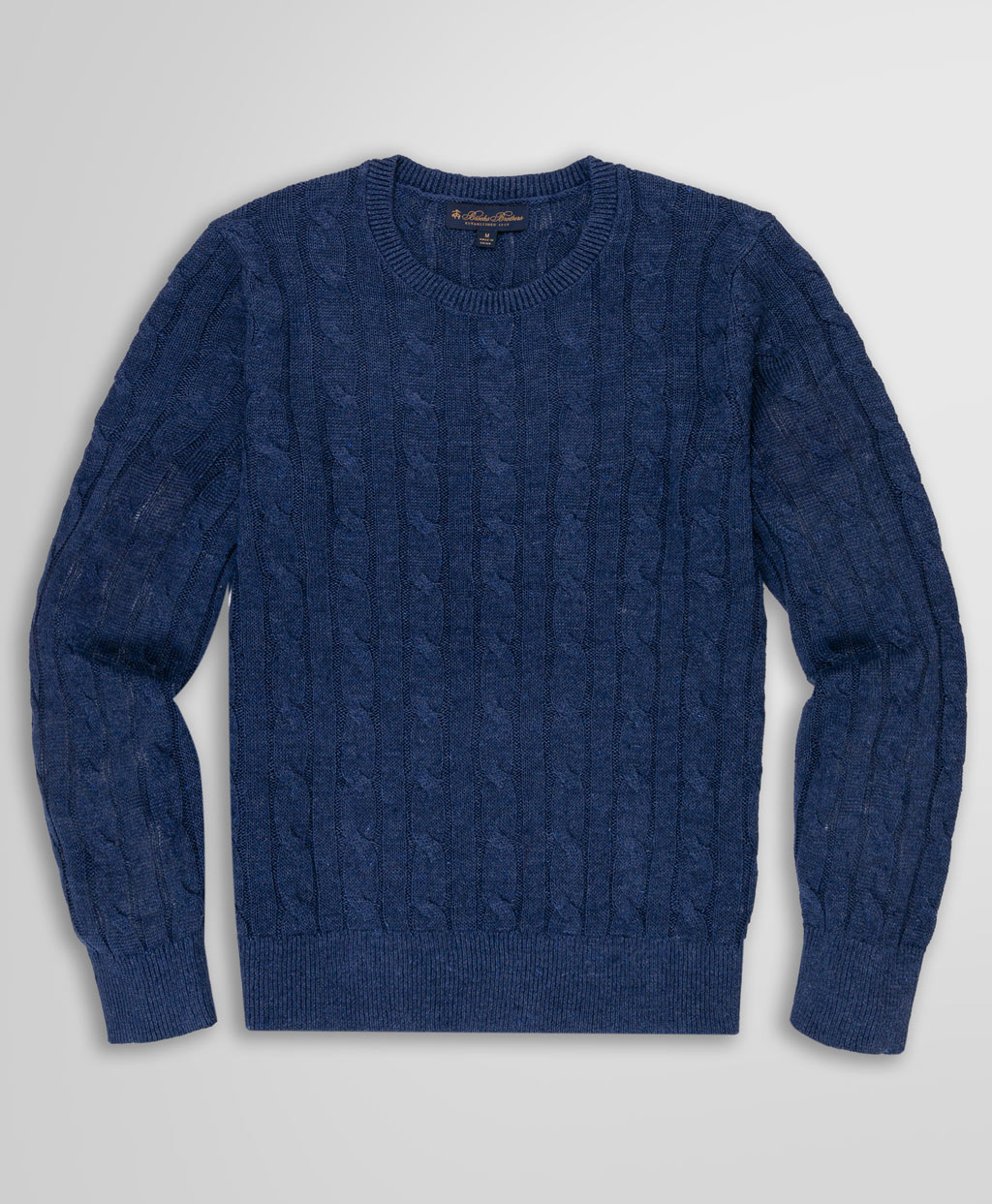 リネン ケーブル クルーネック セーター | Brooks Brothers Japan