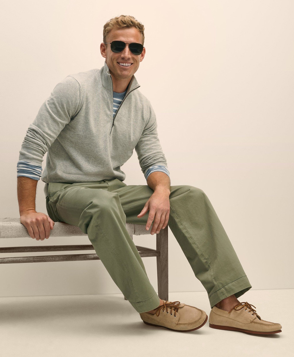 コットン プレーンフロント チノパンツ | Brooks Brothers Japan