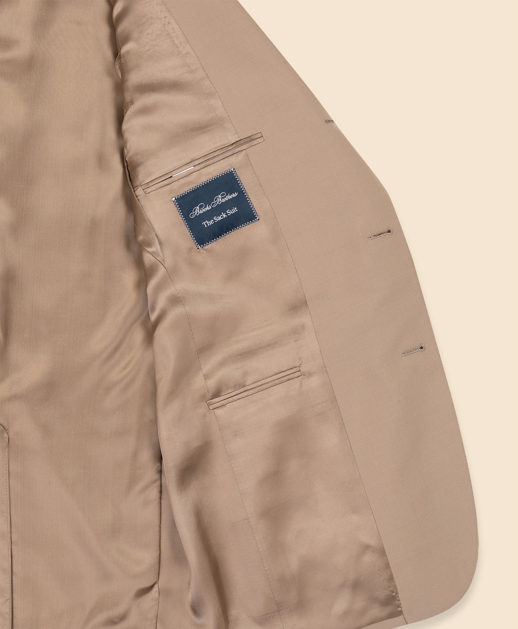 ポリエステル／ウール ポプリン 段返り3釦サックスーツ Traditional