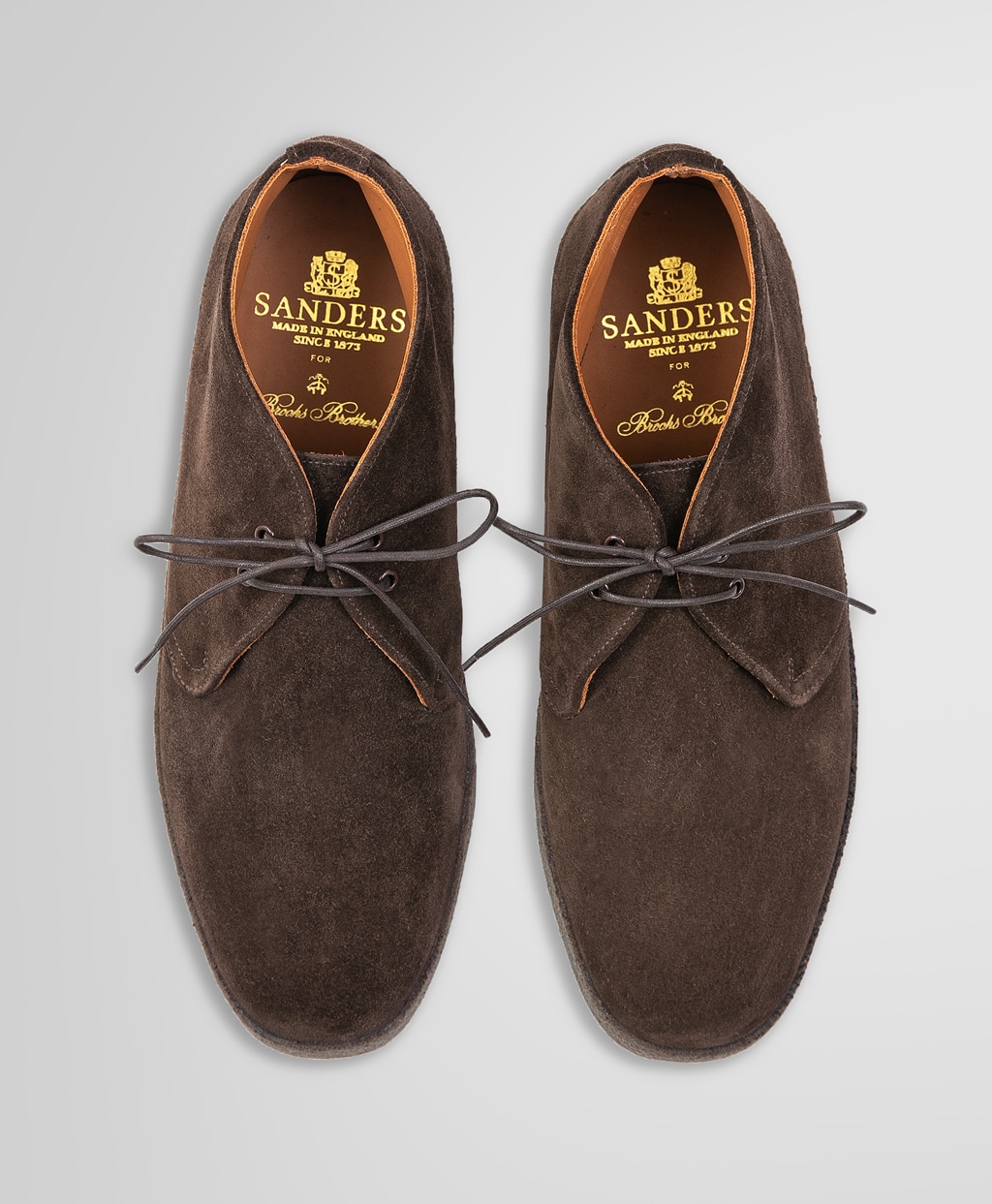 Brooks Brothers ×Sanders スウェード チャッカブーツ | Brooks