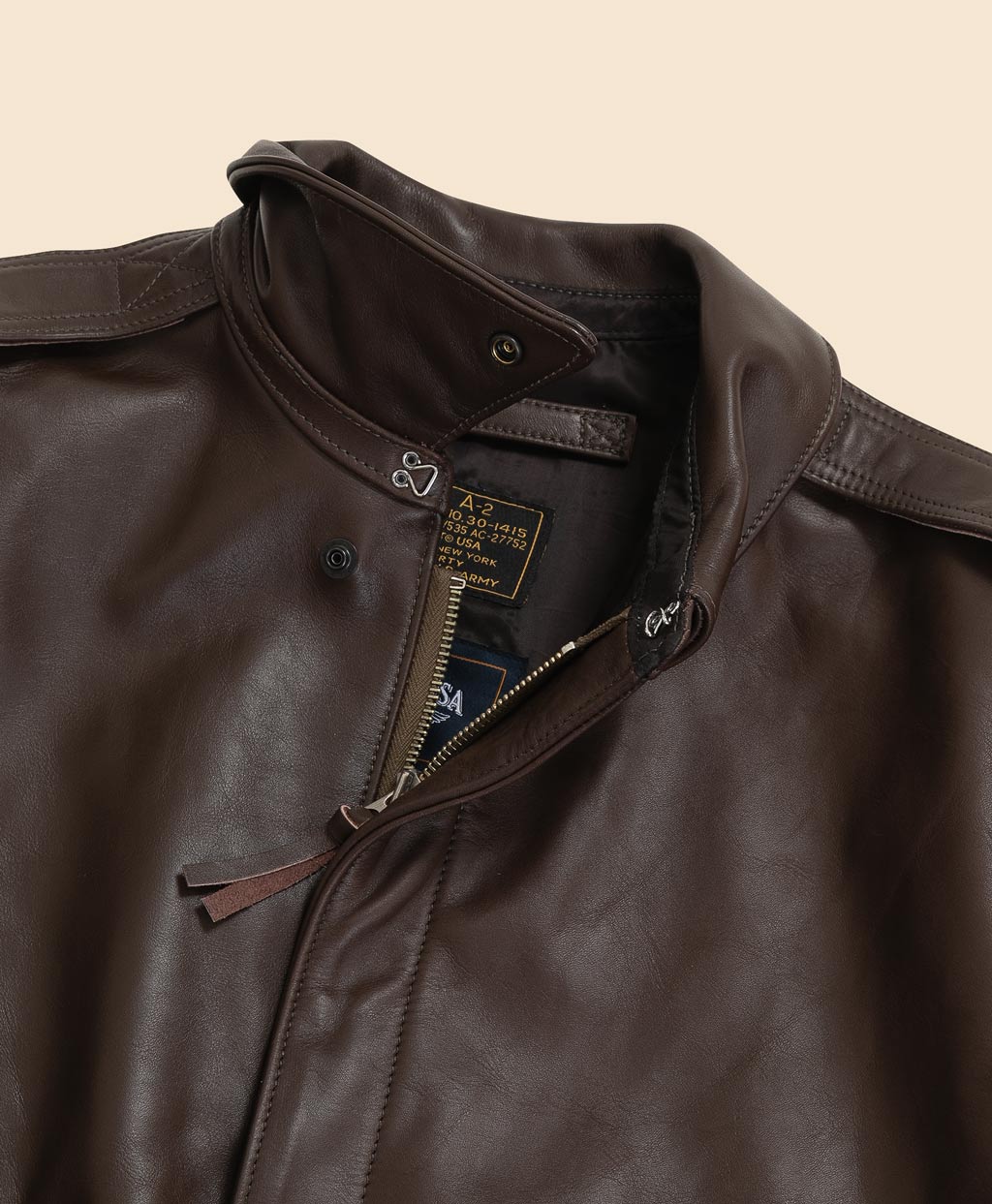 Brooks Brothers×Cockpit USA ホースレザー A－2ジャケット Made in