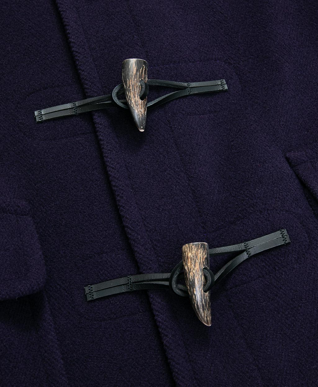 ウール カットパイルヘリンボーン ダッフルコート Made in UK | Brooks