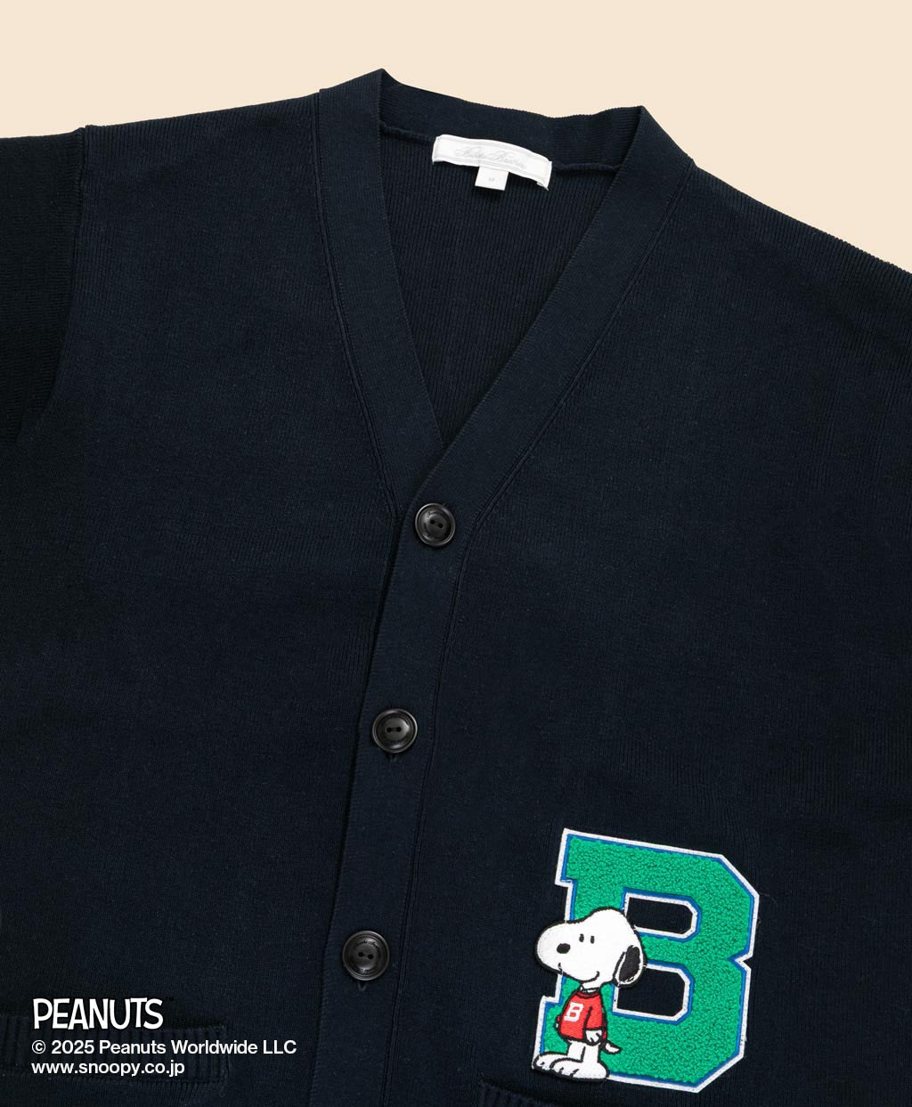 Brooks Brothers × PEANUTS コットン スヌーピーワッペン レタード