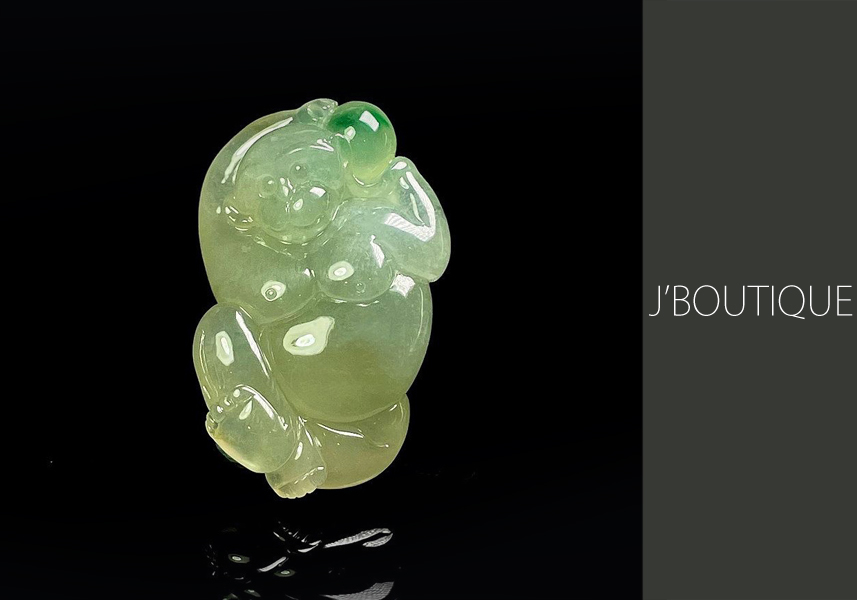 ミャンマー産天然無処理翡翠 吉祥 彫刻 バングル 淡ラベンダー 淡緑 冰糯