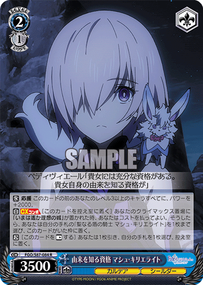 ヴァイスシュヴァルツ】『Fate/Grand Order 』「マシュメイン