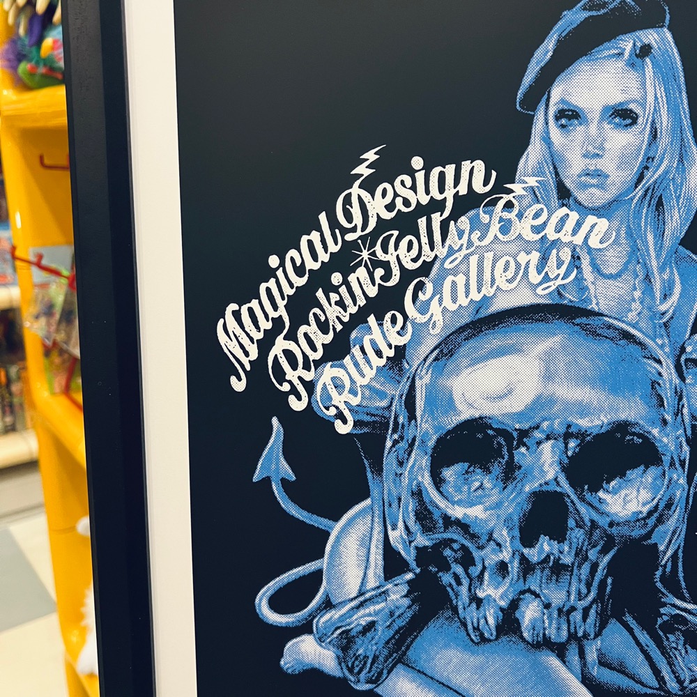 PARIS NOIR Silk Screen Print & Frame シルクスクリーンプリント