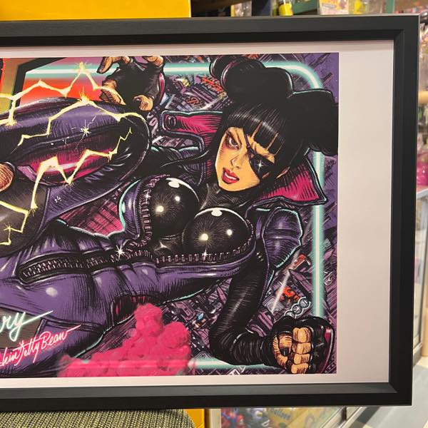 Street Fighter V Series 2 “JURI” シルクスクリーンポスター（ネオン