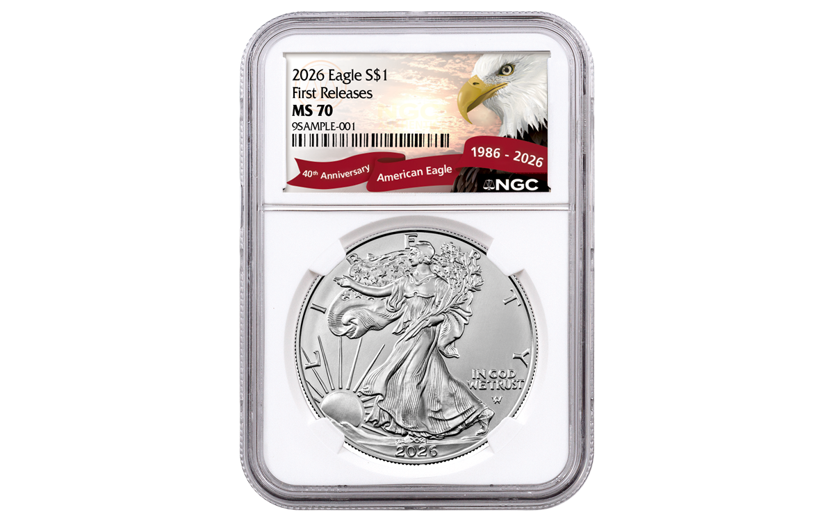2024 Australia $1 1-oz Silver Wedge Tailed Eagle NGC MS70 FR w