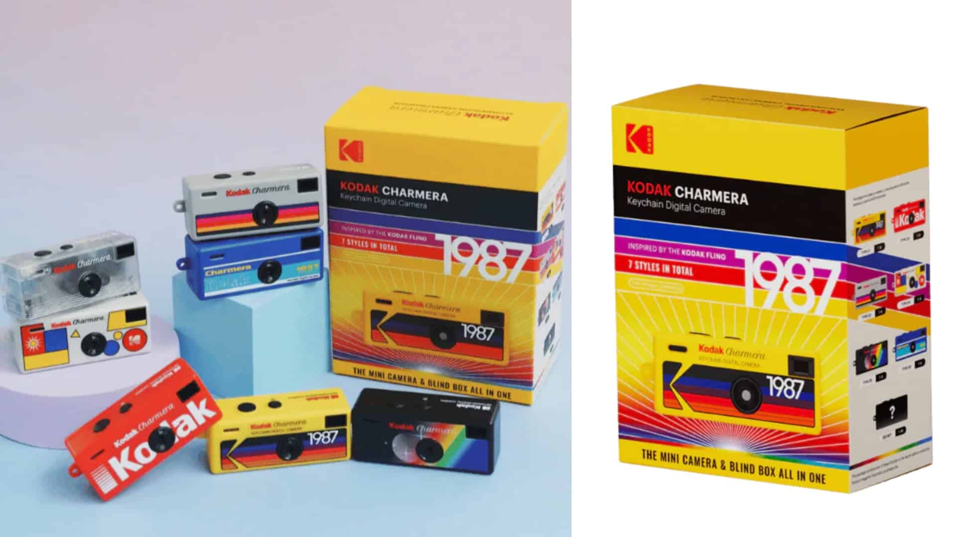 KODAK CHARMERA Keychain Digital Camera Blind Box Collection - A
