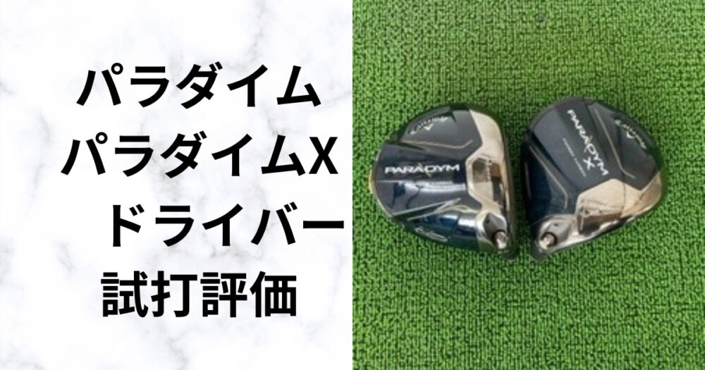 試打評価】パラダイム パラダイムXドライバー アウトレットモデルの