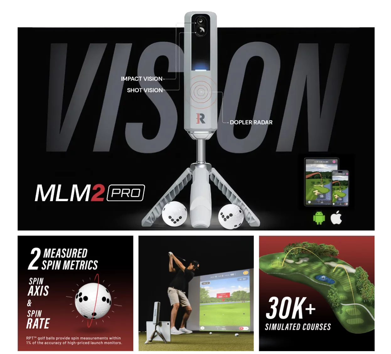 Rapsodo MLM 2 Pro Golf Launch Monitor/Simulator