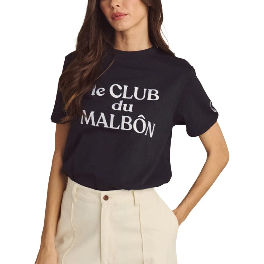 Malbon Cosette Golf T-Shirt Black - SS25 Women – Golfio