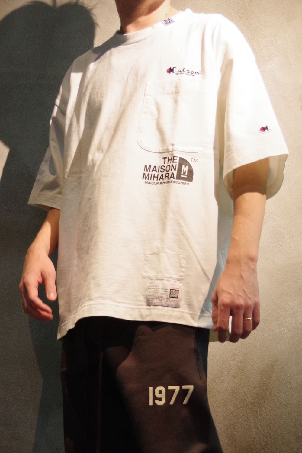 Maison MIHARA YASUHIRO - PRINTED TEE 2 / プリントロゴ クルーネック