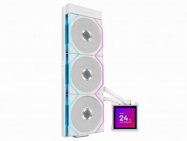 Lian Li、大型IPS液晶とワイヤレスファン搭載の360mmラジエーターAIO