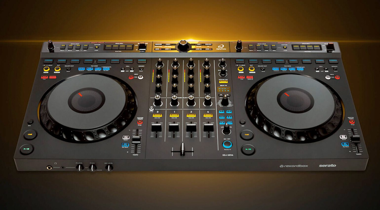 AlphaTheta DDJ-GRV6: DJ-Controller mit Groove Circuit