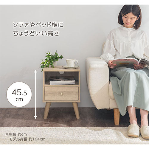 引き出し付きサイドテーブル テーブル サイドテーブル おしゃれ ぼん