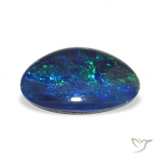 6.91カラットの天然マルチカラーオパールトリプレット、ファンシー