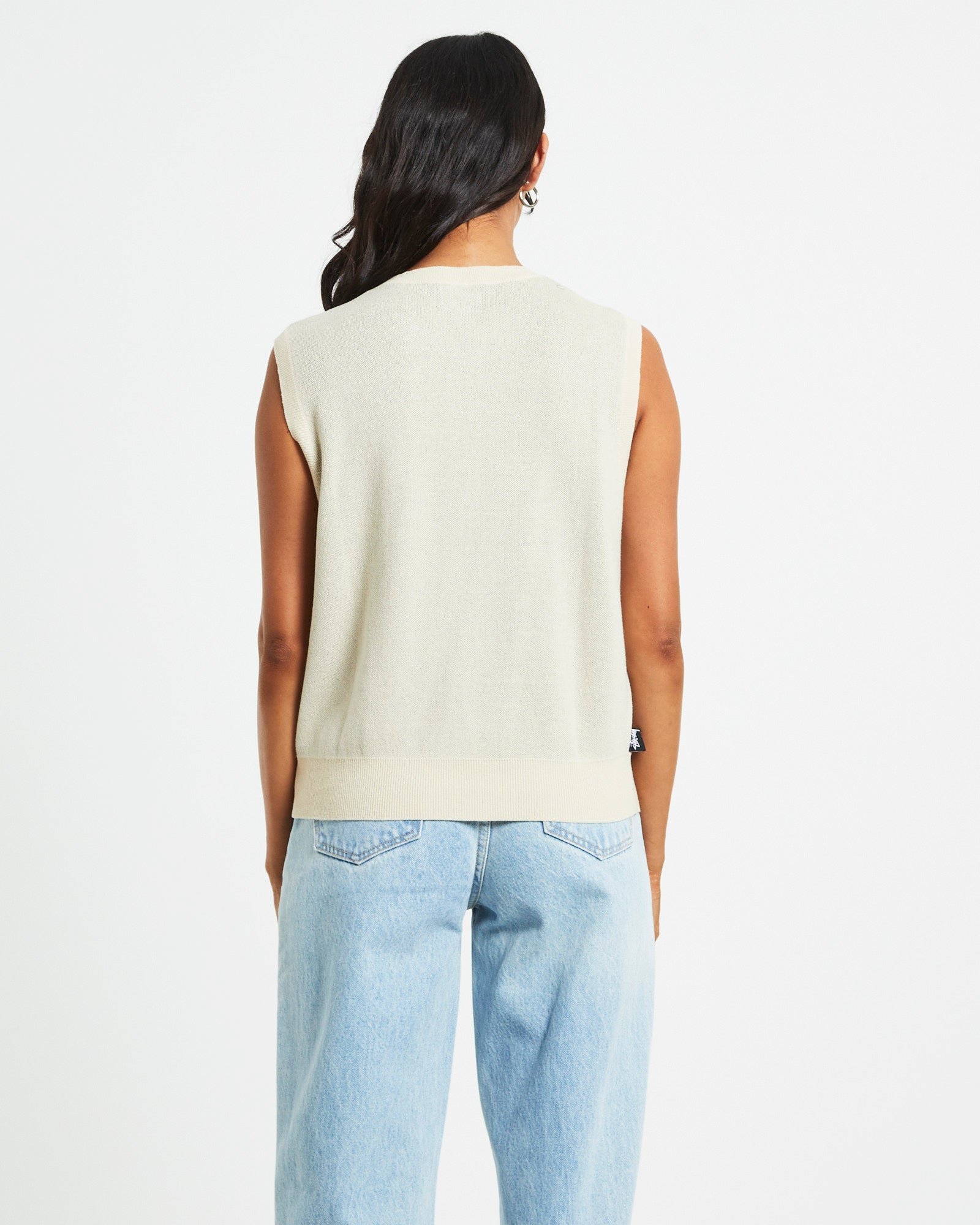 Stussy Knit Oversized Vest in Cream – General Pants Co.