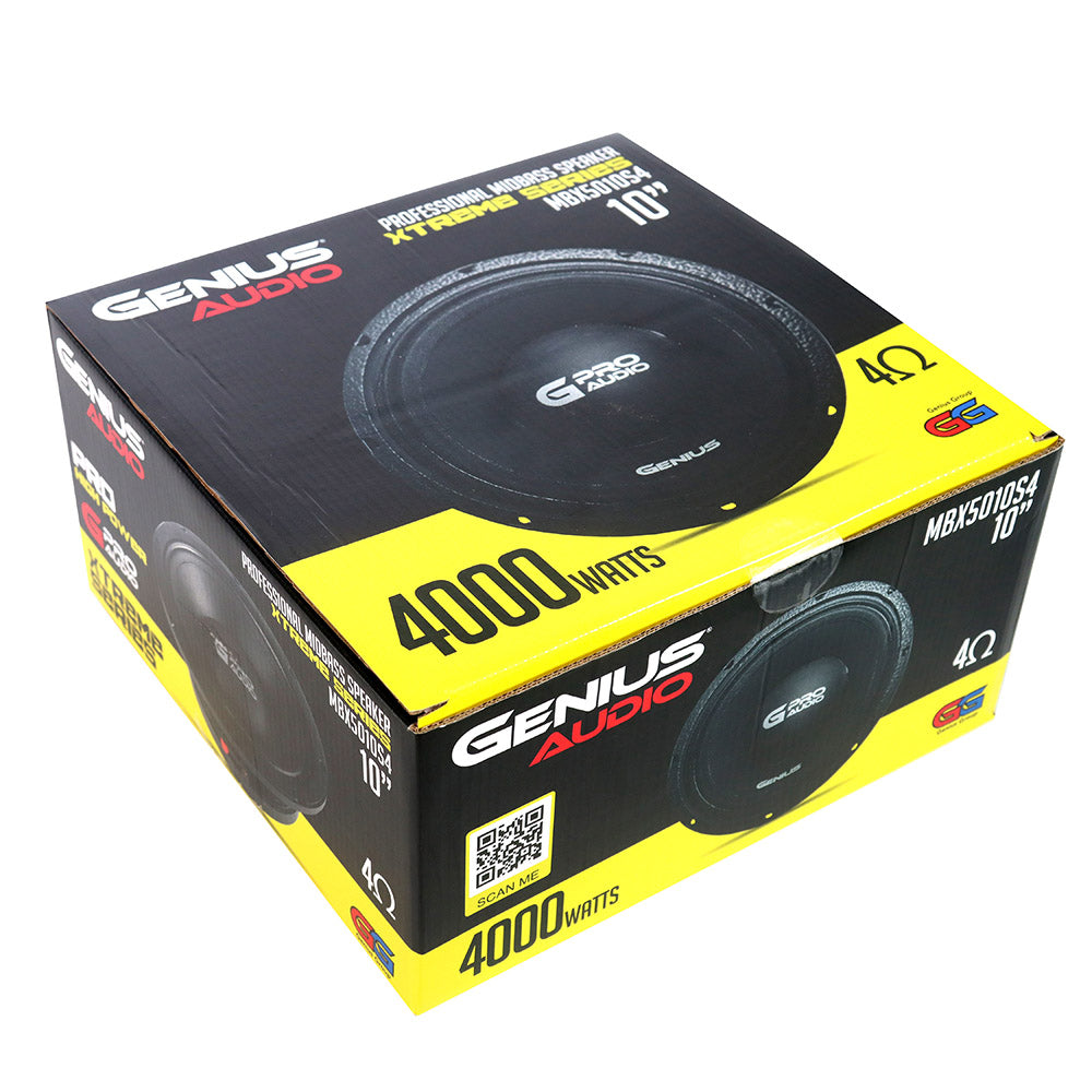 10” PROFESSIONAL MIDBASS SPEAKER 2000 WMAX – GENIUS AUDIO USA