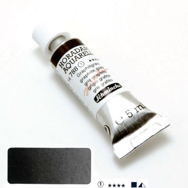 ホラダム水彩絵具 788 グラファイトグレー(5ml) 【画材の通販は画材