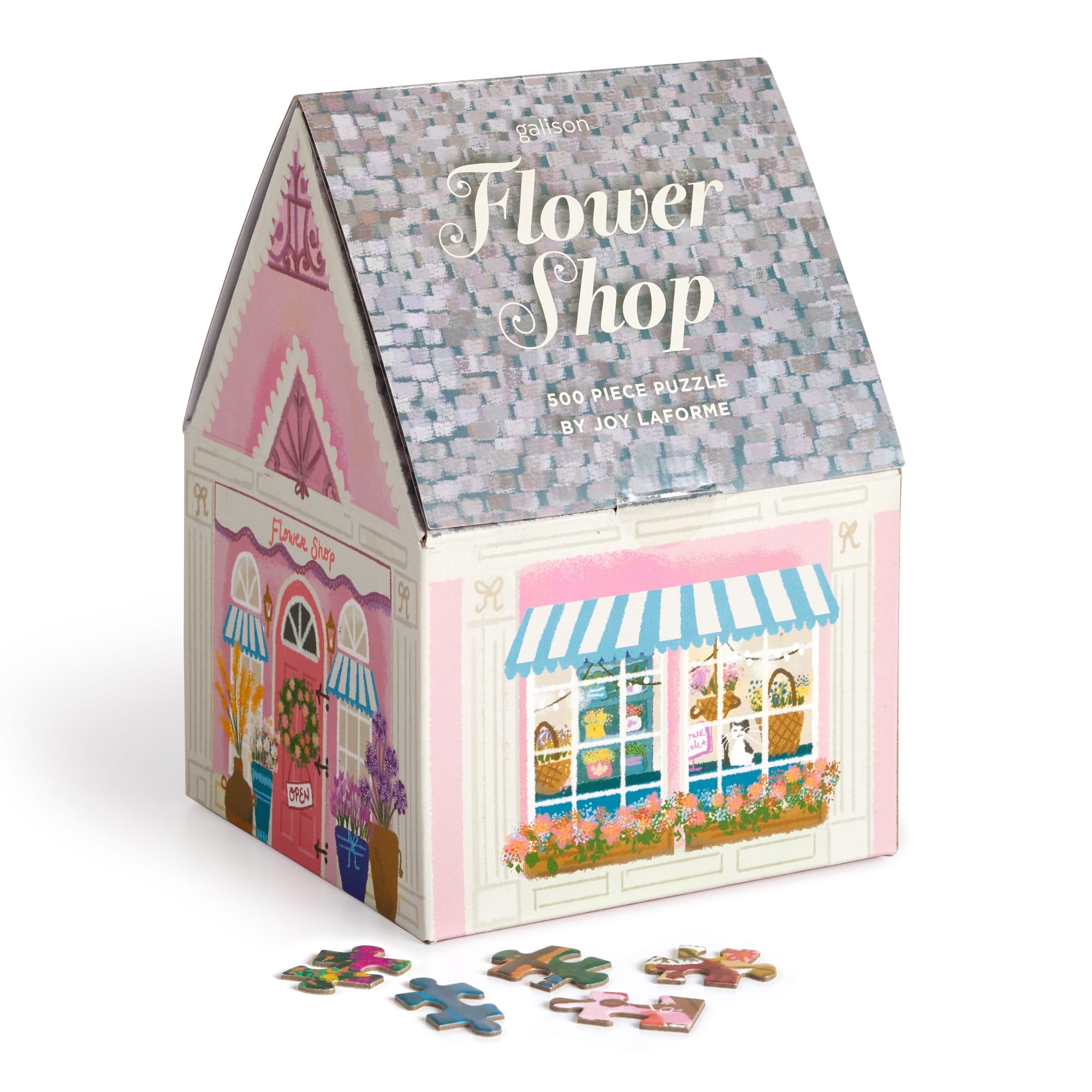 Joy Laforme Flower Shop 500 Piece House Puzzle – Galison