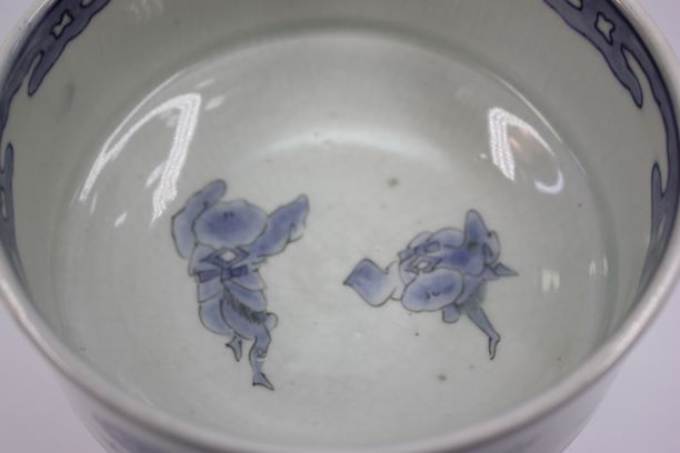 古美術・古伊万里・染付・盃洗・古伊万里染付盃洗・江戸時代 茶道具