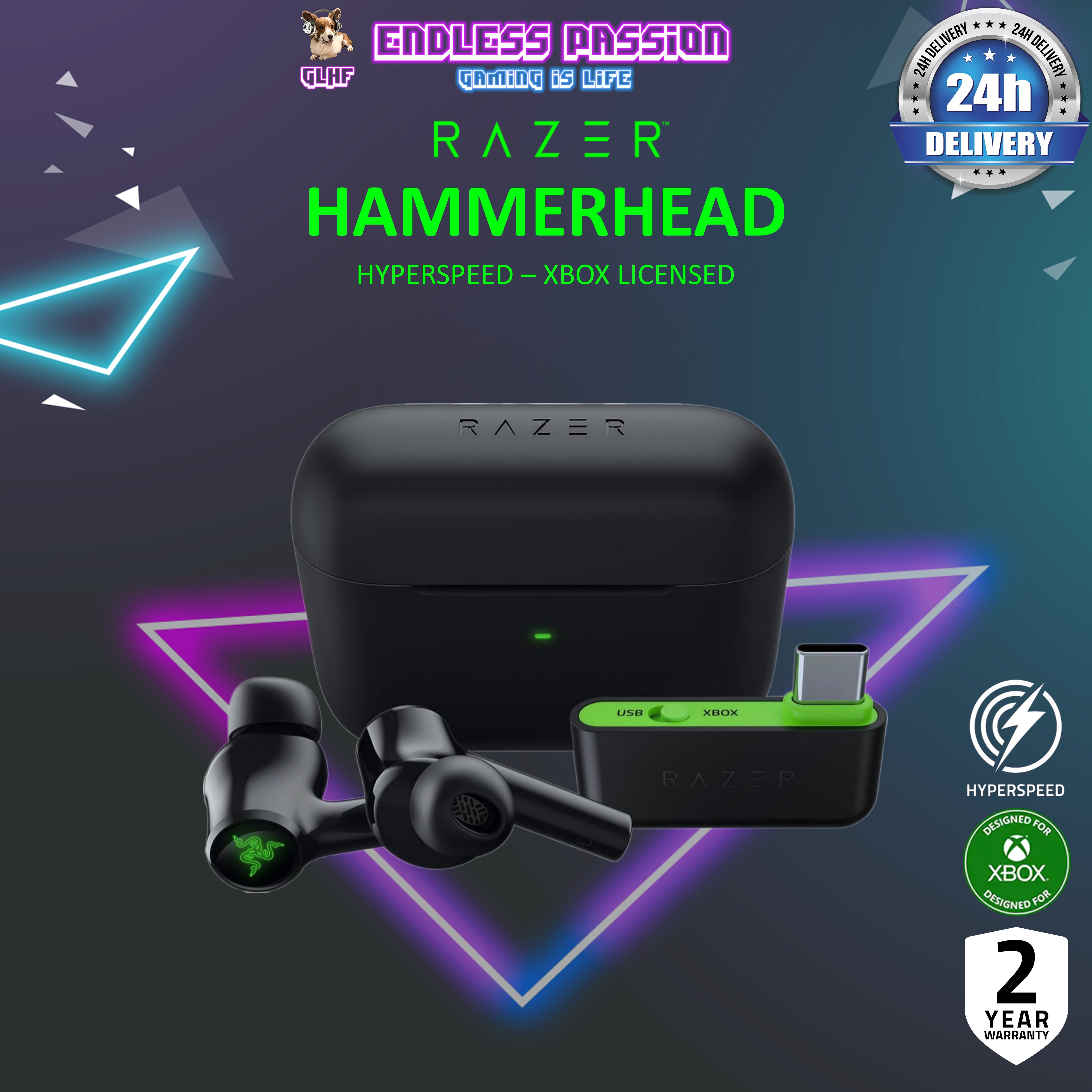 Razer Hammerhead HyperSpeed - Xbox Licensed - Wireless Multi