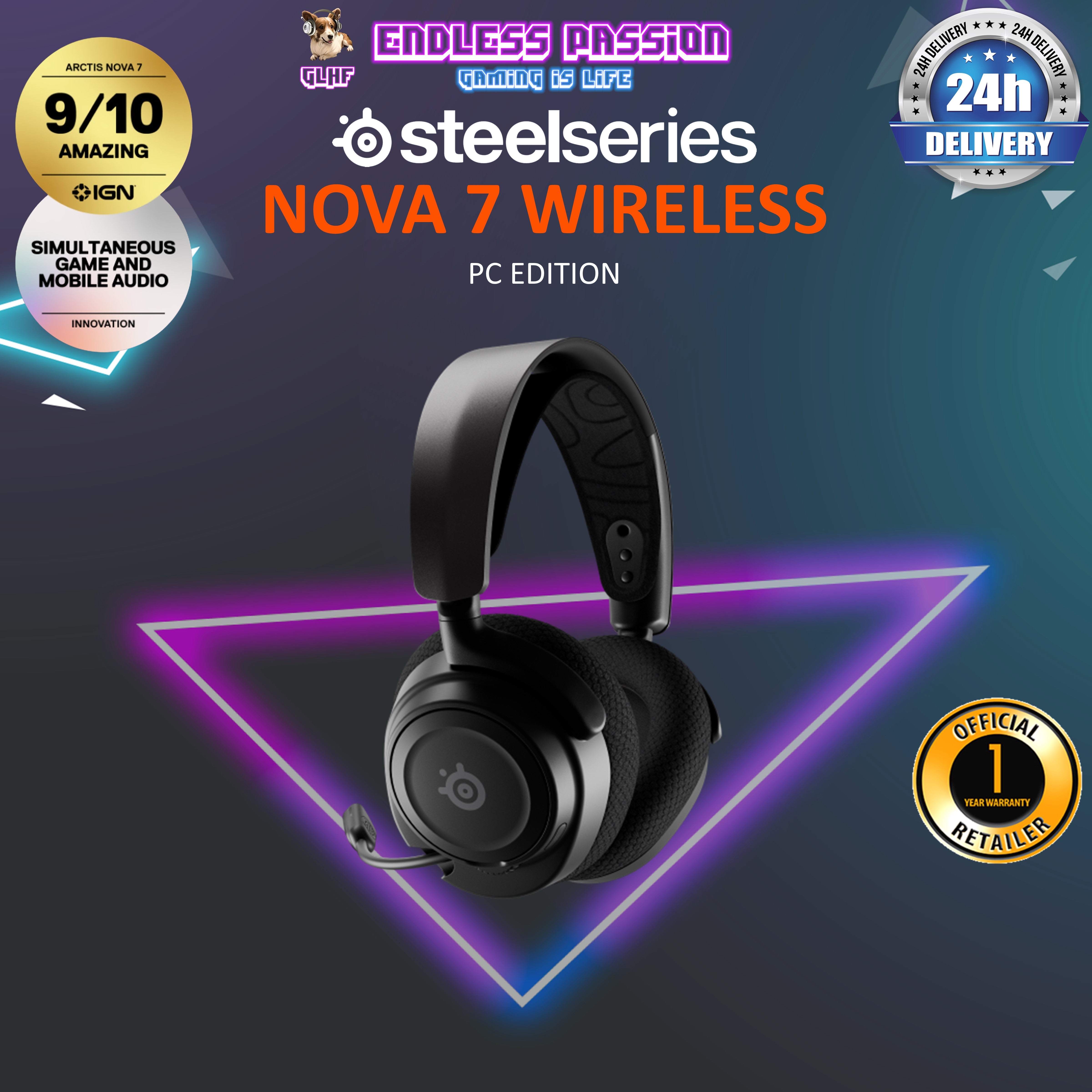 SteelSeries Arctis Nova 7 Wireless Gaming Headset – Endless Passion