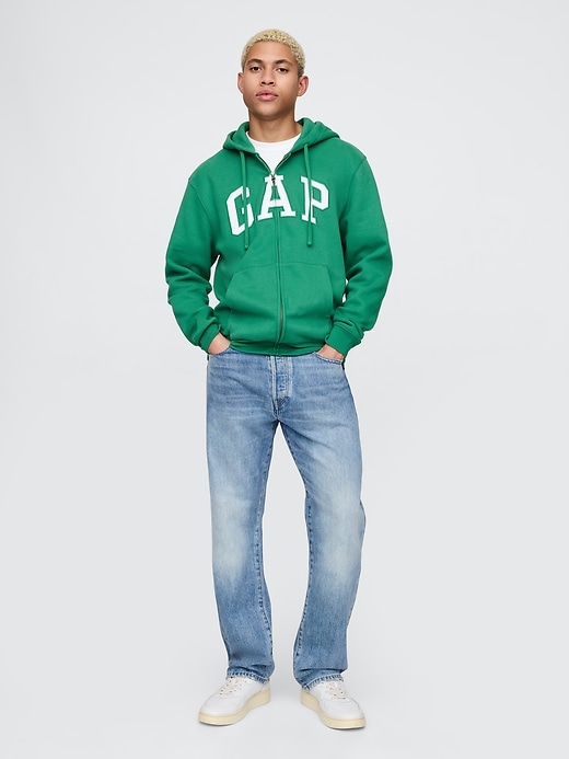 Adult VintageSoft Arch Logo Zip Hoodie | Gap