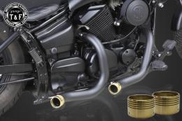 有限会社ガレージT&F / ドラッグスター250 ターンアウトマフラー(ブラック)