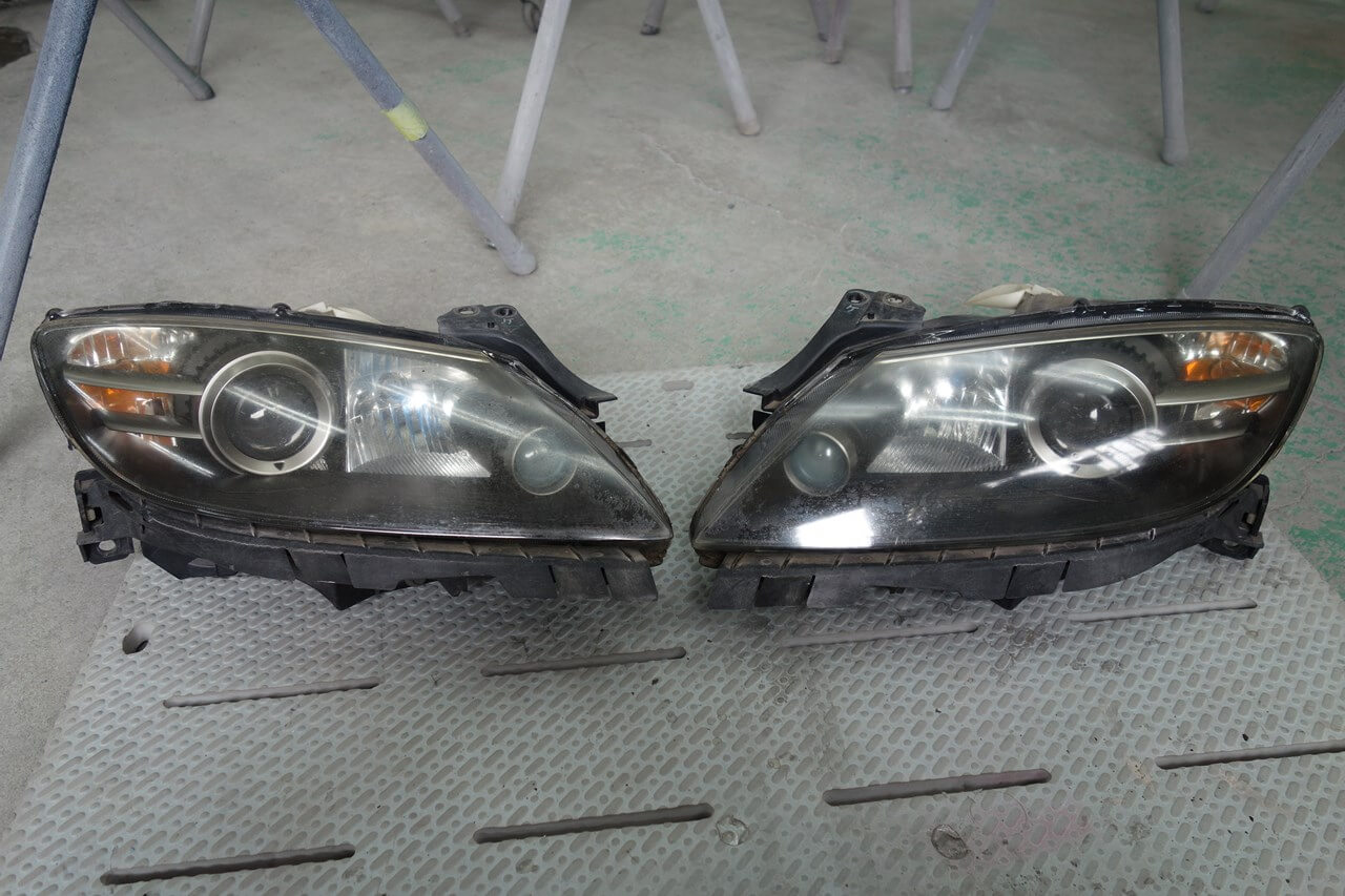 マツダ RX-8 ヘッドライト曇り・劣化修理＆クリア塗装 東京都西東京市