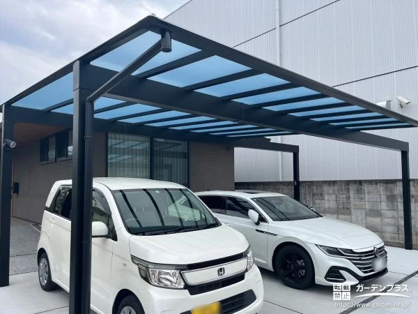 エクステリア商品「スカイリード 片側支持 3本柱仕様 マテリアルカラー