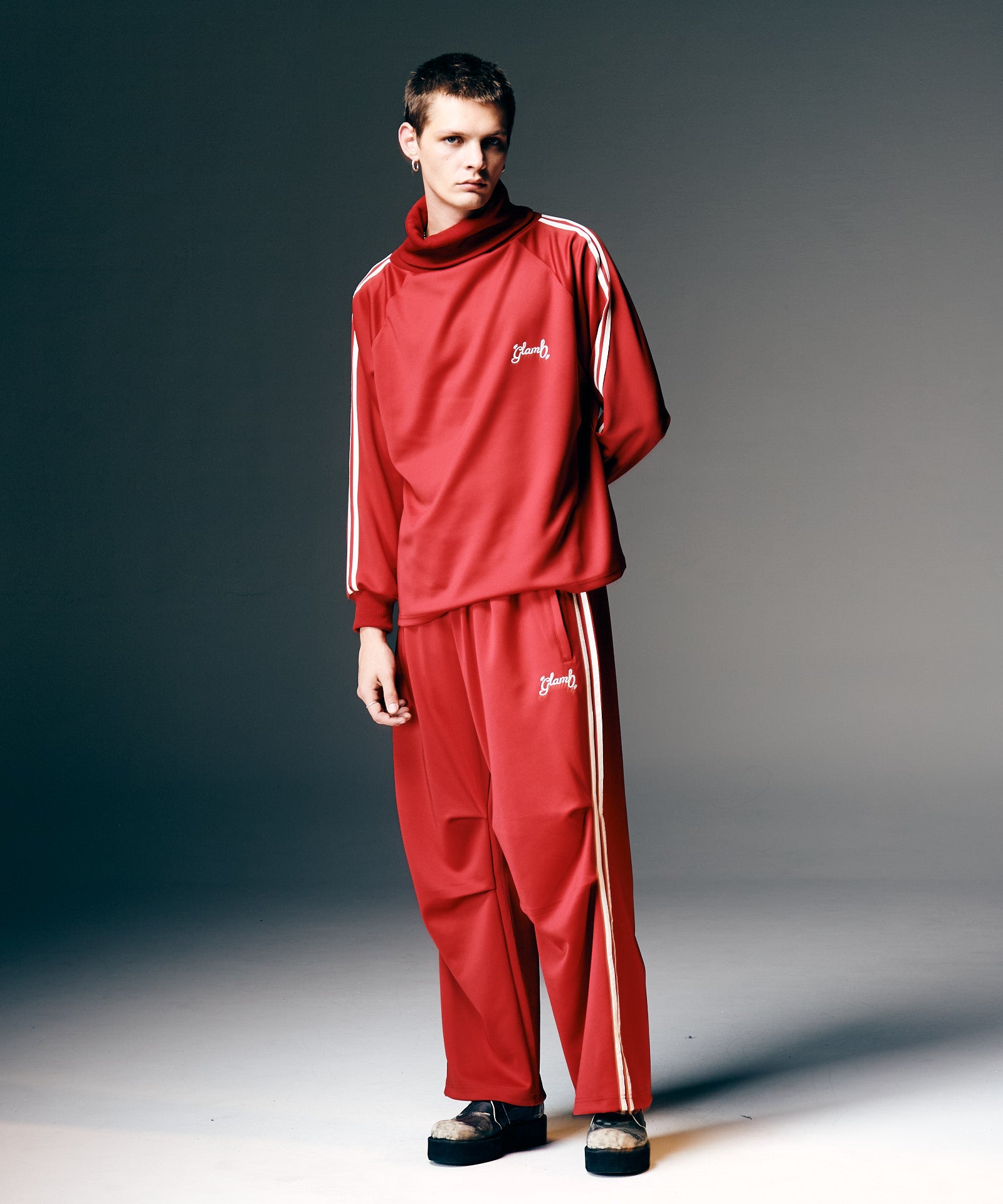 GB0126/ST01 : Turtleneck Jersey Set Up / タートルネックジャージ