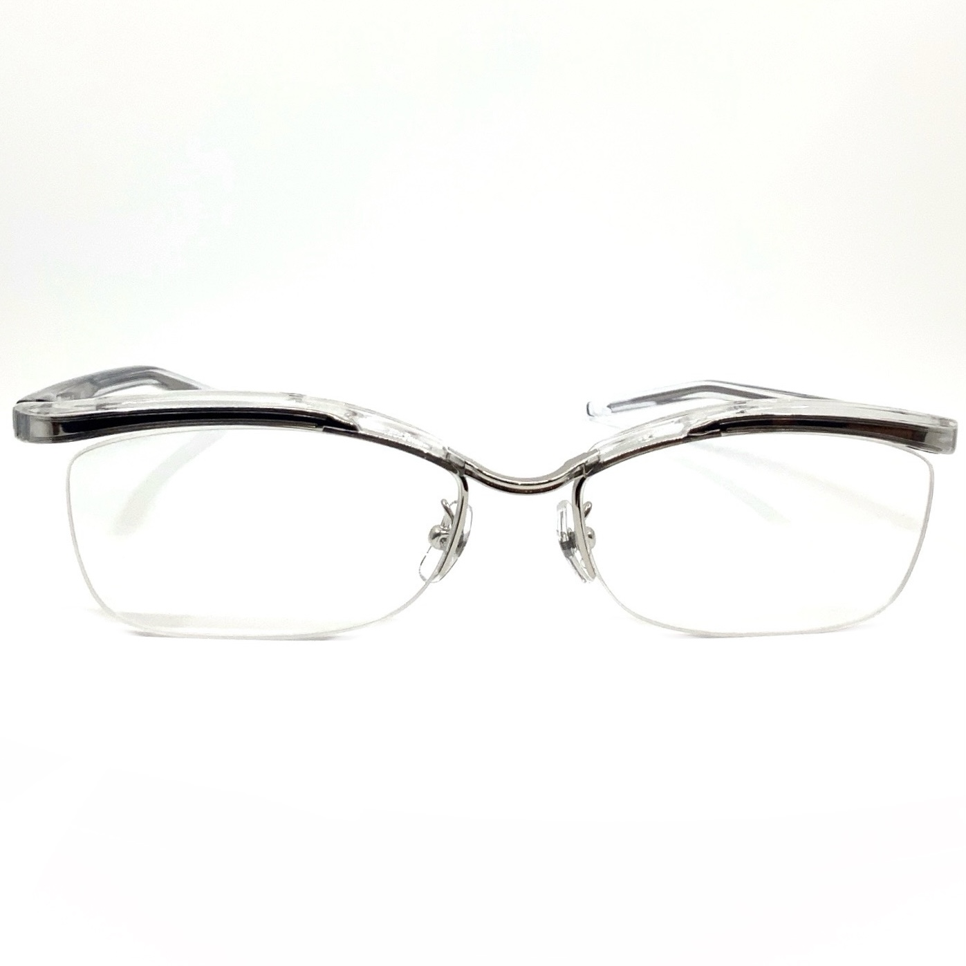 999.9 フォーナインズ メガネ M-18 2000 クリア × シルバー F (在庫