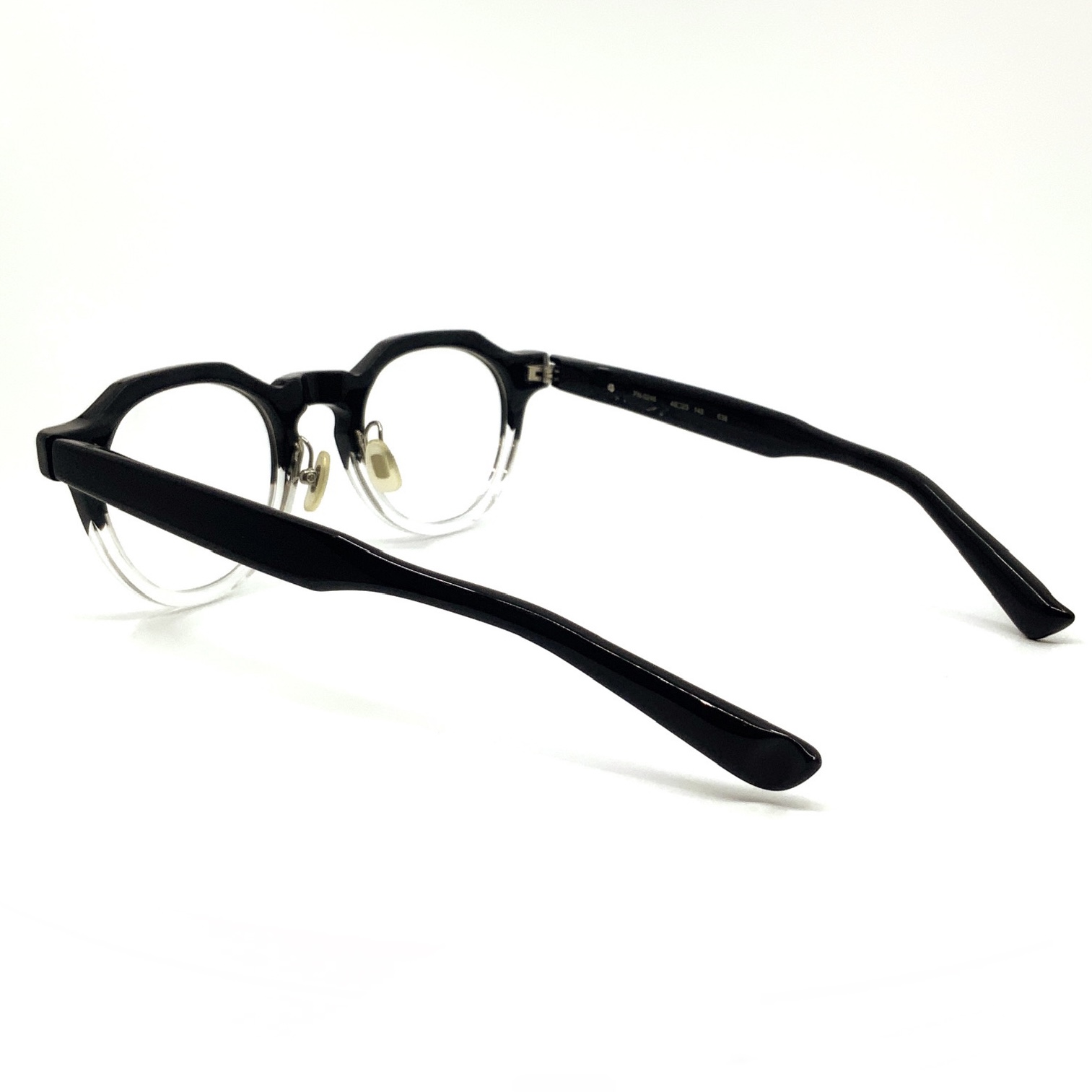 999.9 フォーナインズ メガネ FN-0246 638 ブラック×クリア ツートン