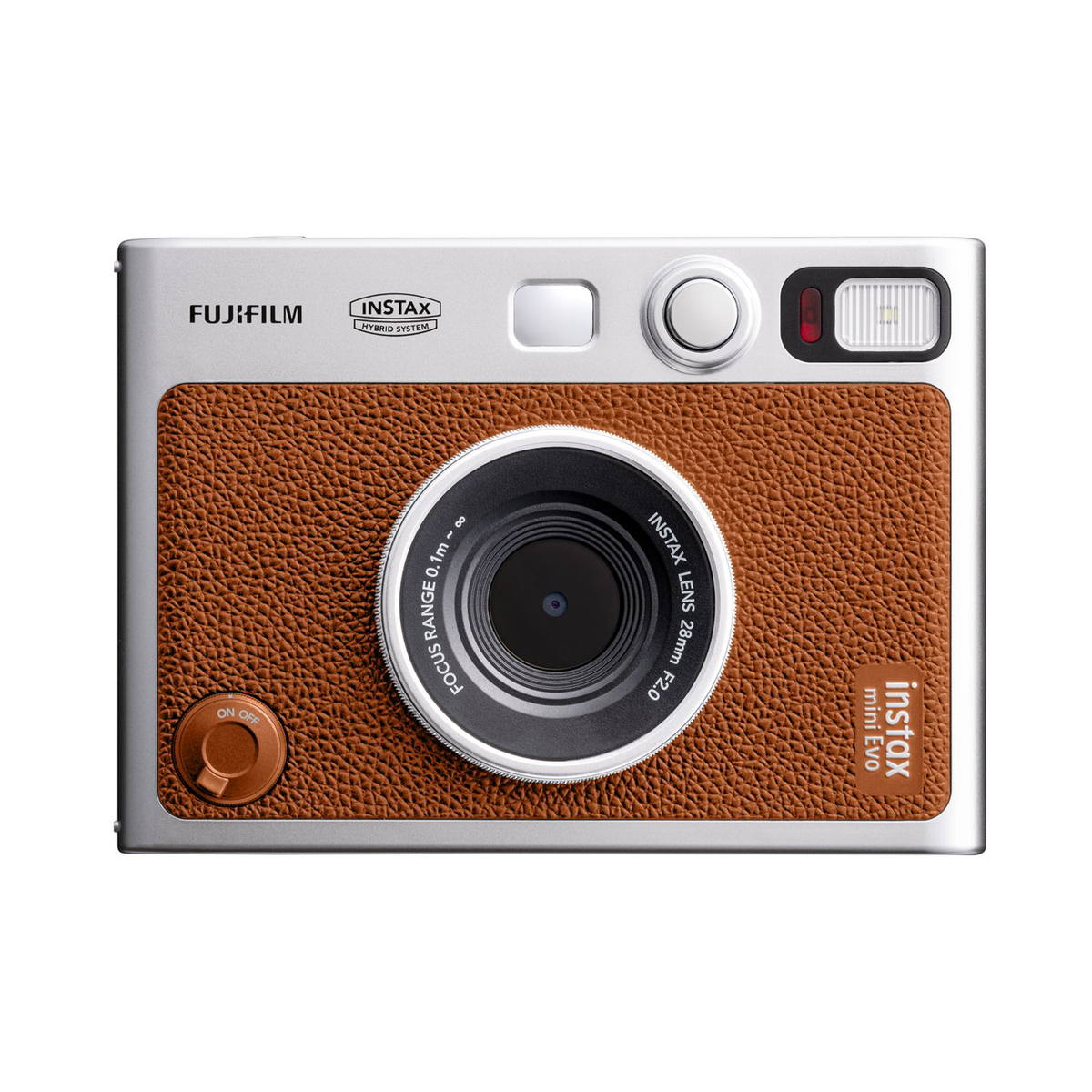 Fujifilm Instax Mini Evo Instant Camera - Brown — Glazer's Camera