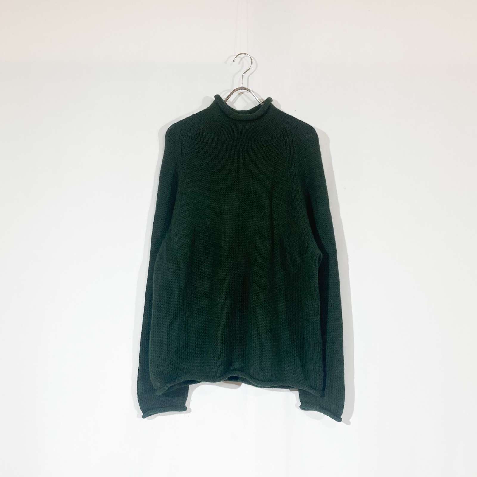 古着–90's J.Crew ウール ロールネック ニット セーター – 【古着通販